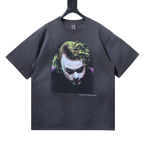EM Sneakers SAINT MXXXXXX Joker Graphic Print T-shirt Black