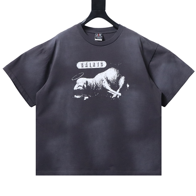 EM Sneakers SAINT Mxxxxxx Lamb And Lion T-Shirt Black