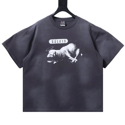 EM Sneakers SAINT Mxxxxxx Lamb And Lion T-Shirt Black 01