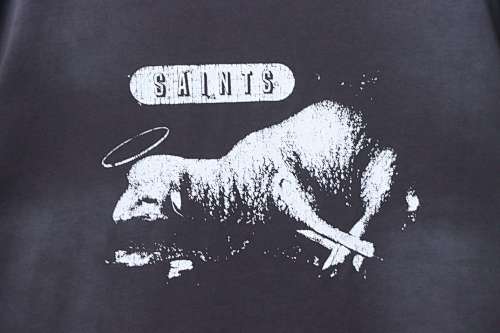 EM Sneakers SAINT Mxxxxxx Lamb And Lion T-Shirt Black