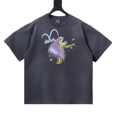 EM Sneakers SAINT MXXXXXX MU-print T-shirt Black 01