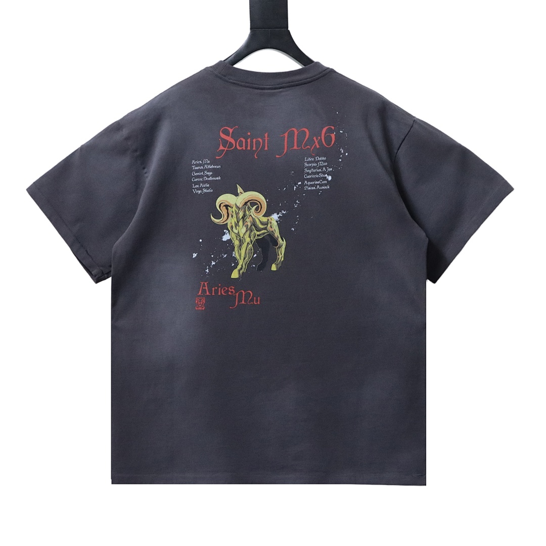 EM Sneakers SAINT MXXXXXX MU-print T-shirt Black