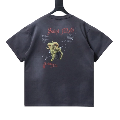 EM Sneakers SAINT MXXXXXX MU-print T-shirt Black 02