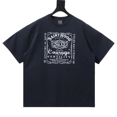 EM Sneakers SAINT Mxxxxxx Skull Bike T-shirt Black 01