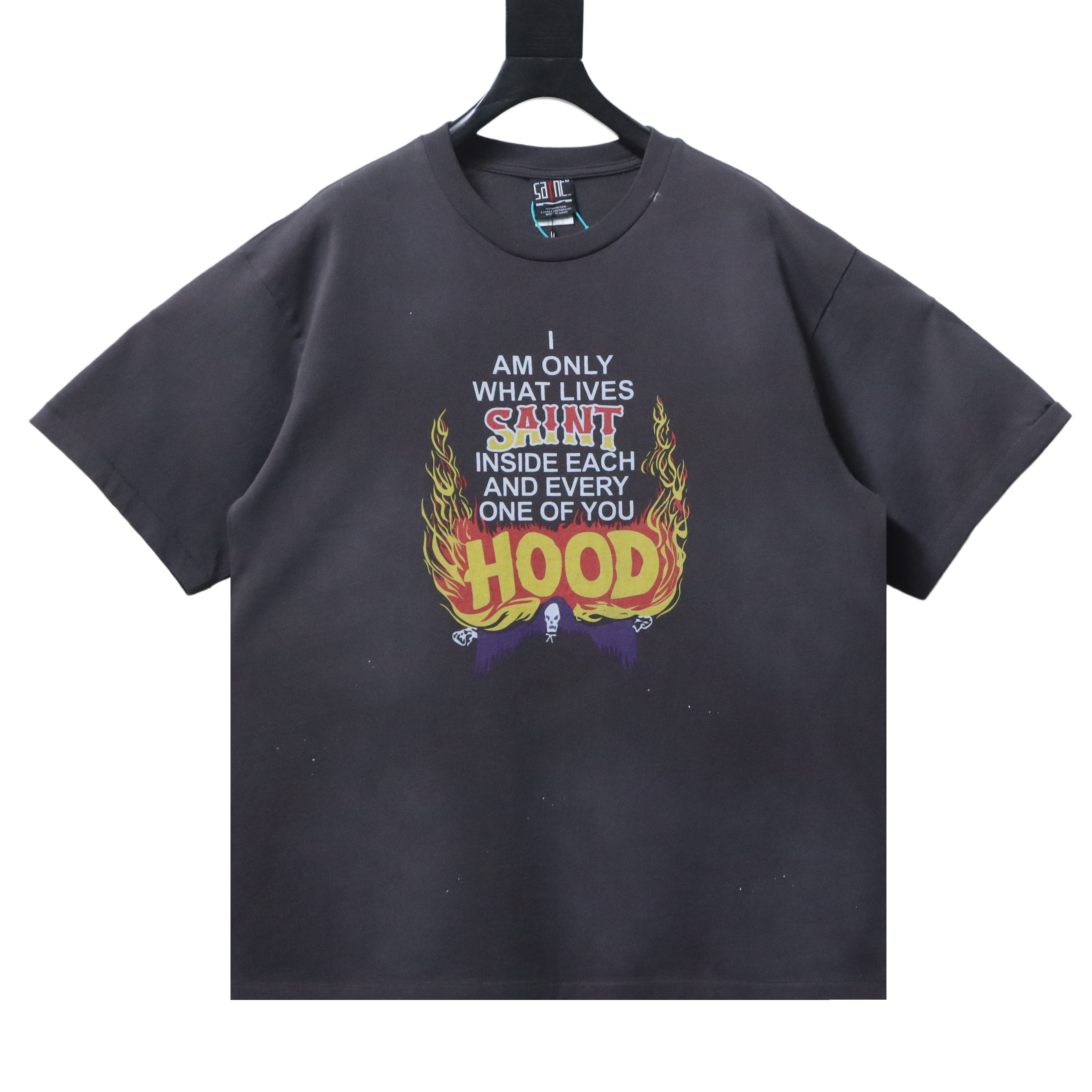 EM Sneakers SAINT Mxxxxxx x Neighborhood Hood T-shirt Black