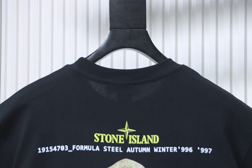 EM Sneakers Stone Island Archivio Archive Jacket Print T-Shirt Black