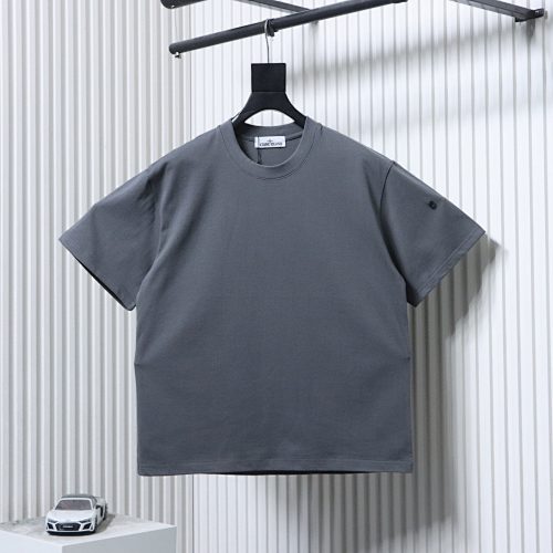 EM Sneakers Stone Island Cuff-Patch Gray T-Shirt