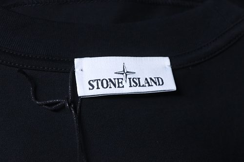 EM Sneakers Stone Island Cuff-Patch T-Shirt Black