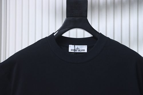 EM Sneakers Stone Island Cuff-Patch T-Shirt Black