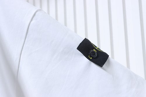 EM Sneakers Stone Island Cuff-Patch T-Shirt White