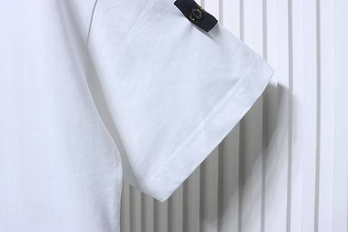 EM Sneakers Stone Island Cuff-Patch T-Shirt White