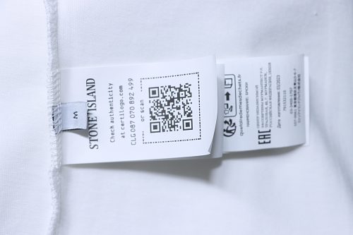 EM Sneakers Stone Island Cuff-Patch T-Shirt White