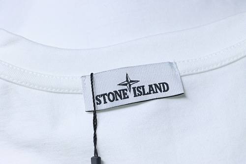 EM Sneakers Stone Island Cuff-Patch T-Shirt White