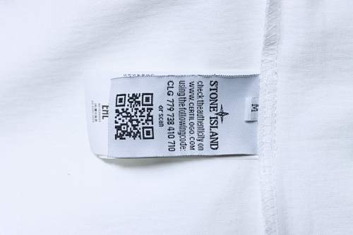EM Sneakers Stone Island Cuff-Patch T-Shirt White