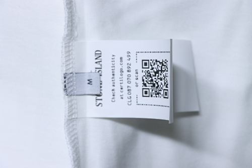 EM Sneakers Stone Island Embroidered Chest Badge T-Shirt White