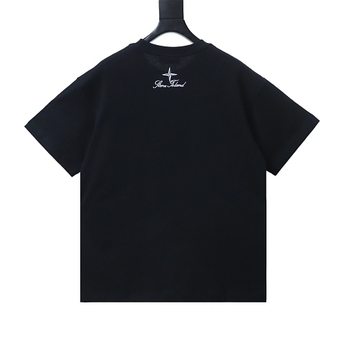 EM Sneakers Stone Island Embroidered Logo T-Shirt Black