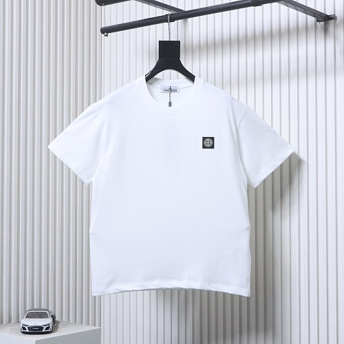 EM Sneakers Stone Island logo-print T-shirt White