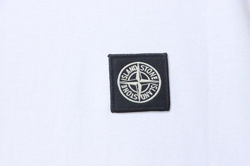 EM Sneakers Stone Island logo-print T-shirt White