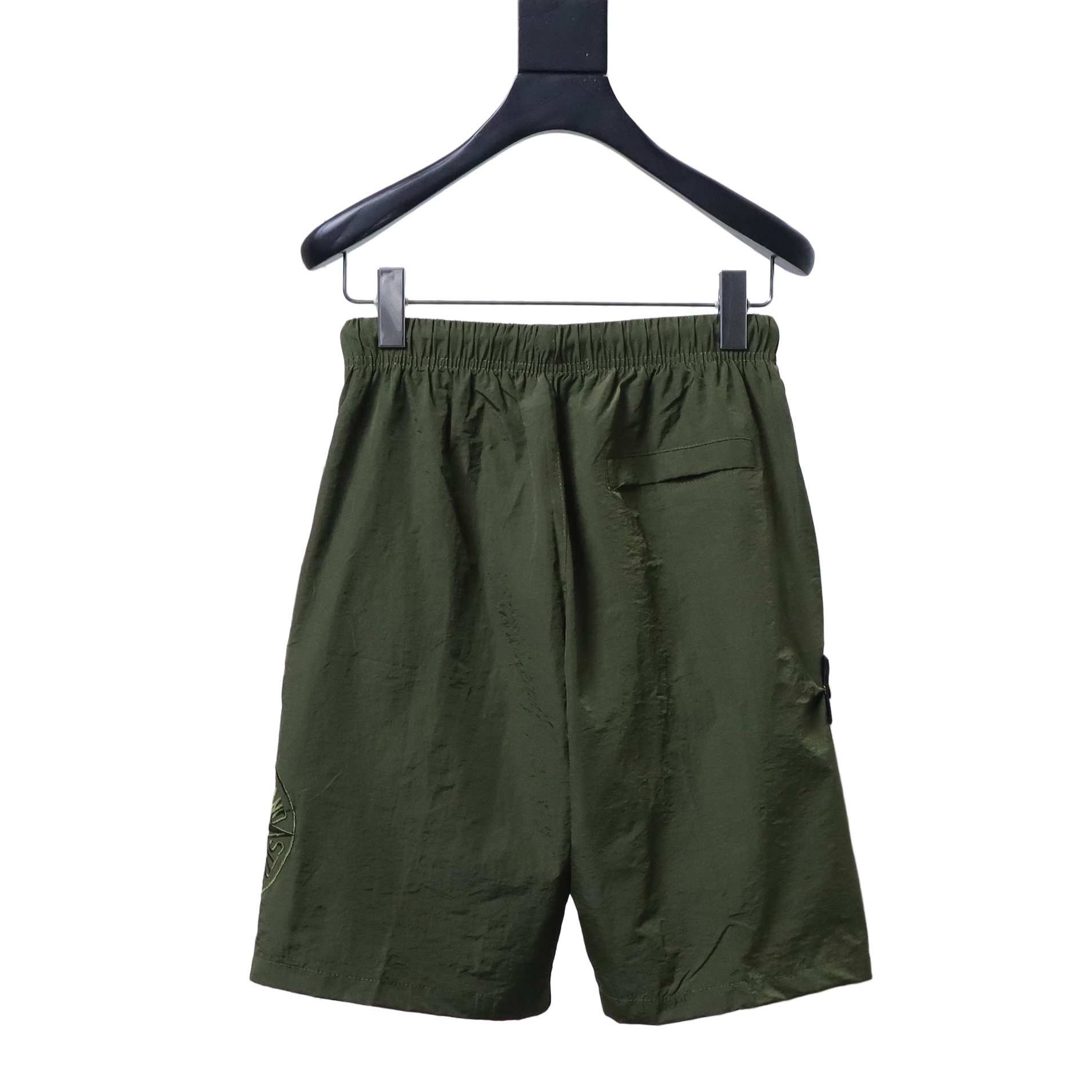 EM Sneakers Stone Island Olive Green Patch Shorts