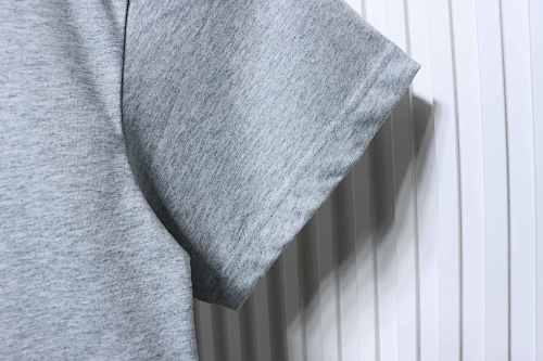 EM Sneakers Stone Island T-Shirt with Back Map Print Gray