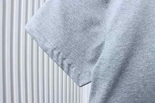 EM Sneakers Stone Island T-Shirt with Back Map Print Gray