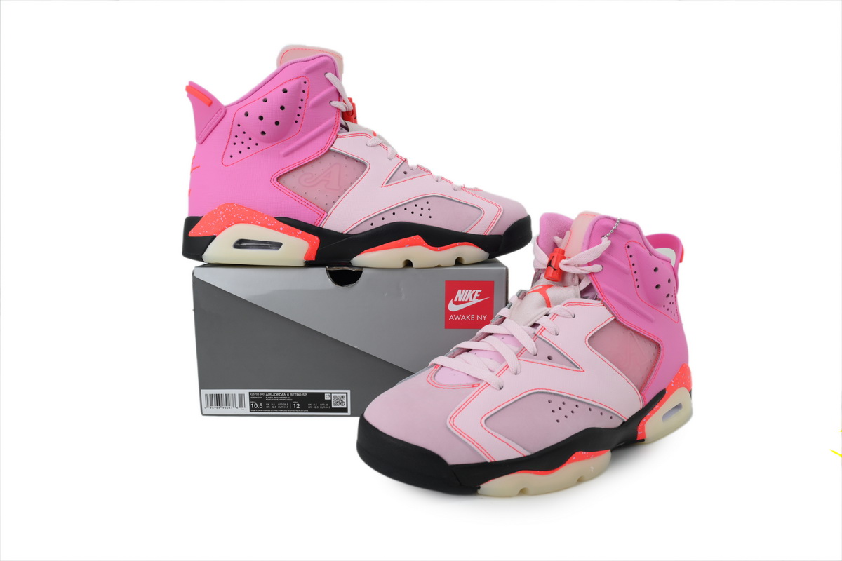 EM Sneakers Air Jordan 6 x Awake NY Retro Playful Pink Infrared