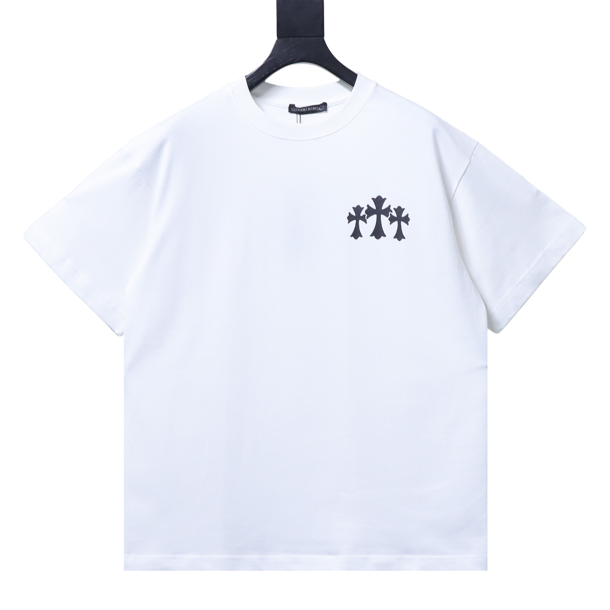 EM Sneakers Chrome Hearts 25SS Sanskrit Cross Print Crewneck T-Shirt White