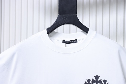EM Sneakers Chrome Hearts 25SS Sanskrit Cross Print Crewneck T-Shirt White