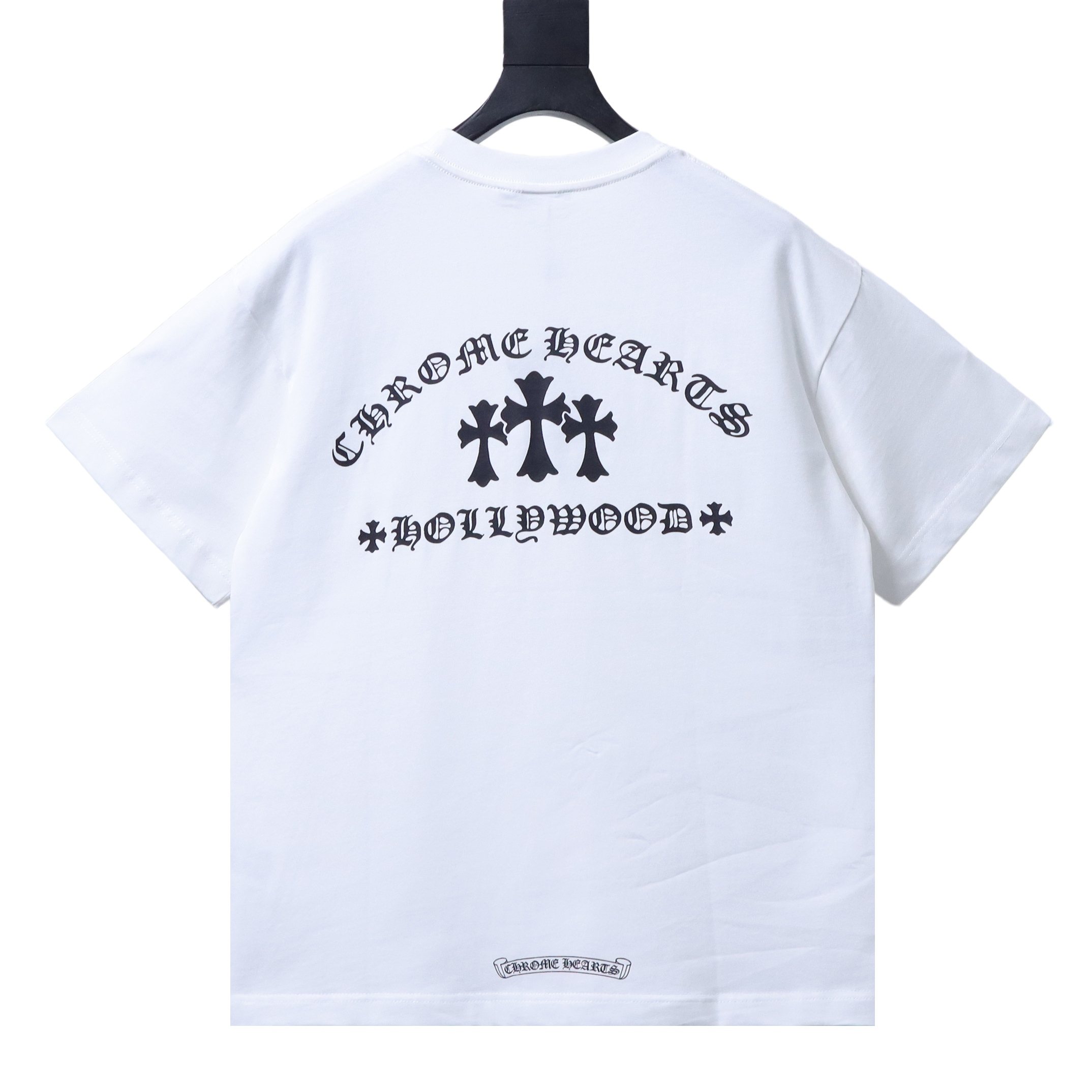 EM Sneakers Chrome Hearts 25SS Sanskrit Cross Print Crewneck T-Shirt White