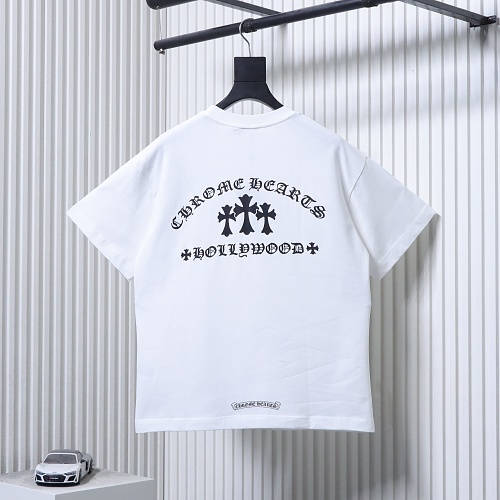EM Sneakers Chrome Hearts 25SS Sanskrit Cross Print Crewneck T-Shirt White