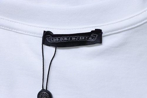 EM Sneakers Chrome Hearts 25SS Sanskrit Cross Print Crewneck T-Shirt White