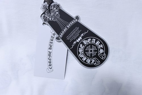 EM Sneakers Chrome Hearts 25SS Sanskrit Cross Print Crewneck T-Shirt White