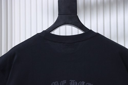 EM Sneakers Chrome Hearts 25SS Sanskrit Cross Print Crewneck T-Shirt Black