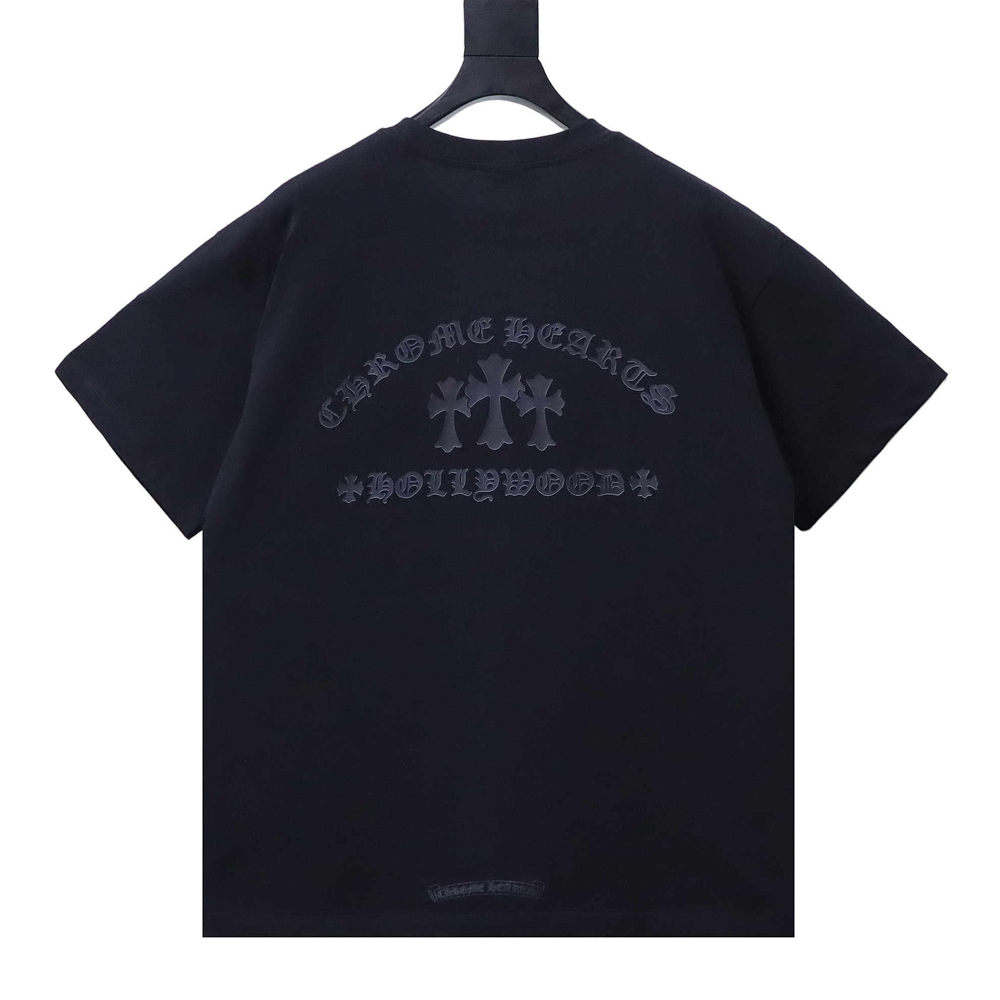 EM Sneakers Chrome Hearts 25SS Sanskrit Cross Print Crewneck T-Shirt Black