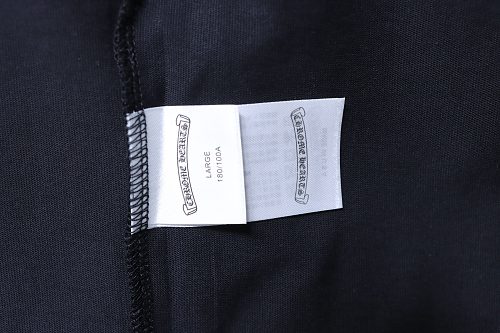 EM Sneakers Chrome Hearts 25SS Sanskrit Cross Print Crewneck T-Shirt Black