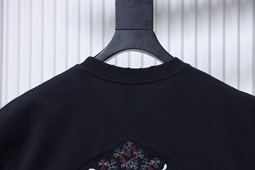 EM Sneakers Chrome Hearts CH Colorful Cross Appliqué T-Shirt Black