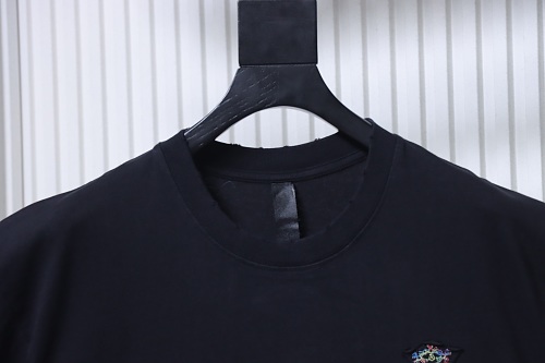 EM Sneakers Chrome Hearts CH Colorful Cross Appliqué T-Shirt Black
