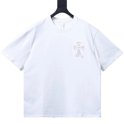 EM Sneakers Chrome Hearts CH Colorful Cross Appliqué T-Shirt White 01