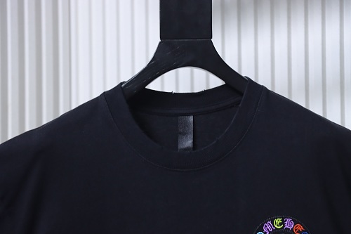 EM Sneakers Chrome Hearts CH Colorful Horseshoe Appliqué T-Shirt Black