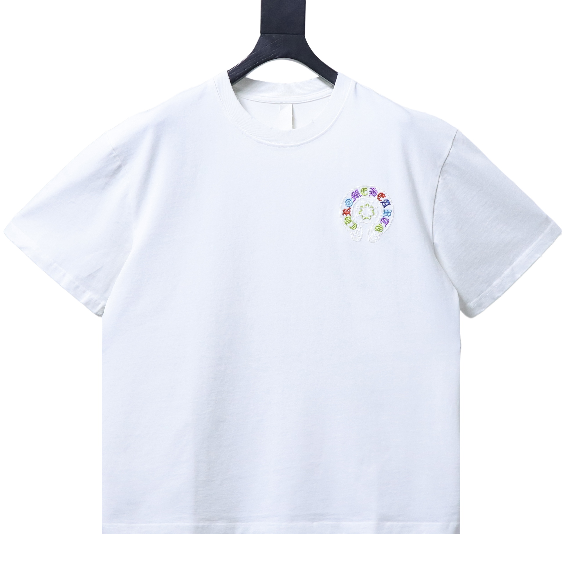 EM Sneakers Chrome Hearts CH Colorful Horseshoe Appliqué T-Shirt White