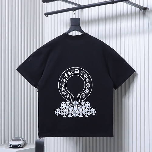 EM Sneakers Chrome Hearts CH Horseshoe & Multi-Cross Print T-Shirt Black