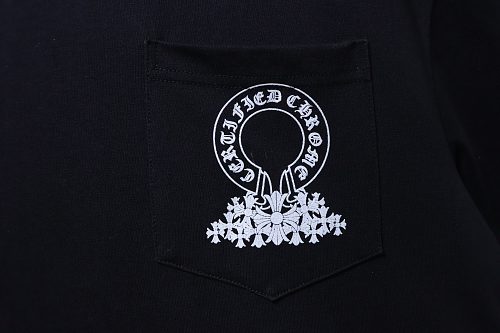 EM Sneakers Chrome Hearts CH Horseshoe & Multi-Cross Print T-Shirt Black