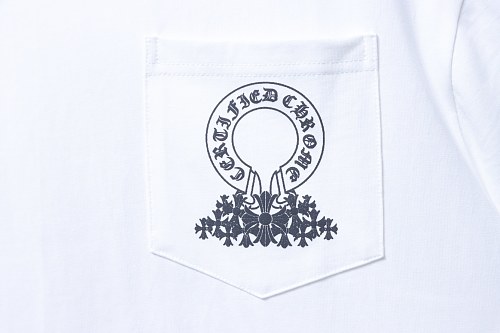 EM Sneakers Chrome Hearts CH Horseshoe & Multi-Cross Print T-Shirt White
