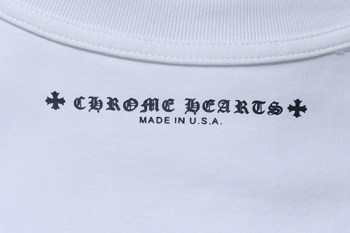 EM Sneakers Chrome Hearts CH Horseshoe & Multi-Cross Print T-Shirt White