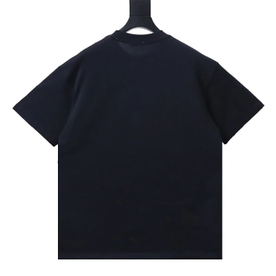 EM Sneakers Chrome Hearts Color-block Gothic Script & Cross Print T-Shirt Black 02