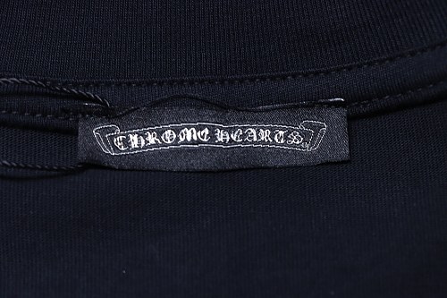 EM Sneakers Chrome Hearts Colorful Cross Cluster Embroidered T-Shirt Black