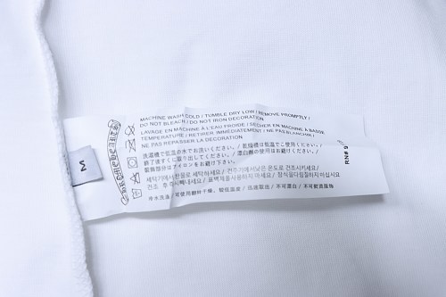 EM Sneakers Chrome Hearts Colorful Cross Cluster Embroidered T-Shirt White