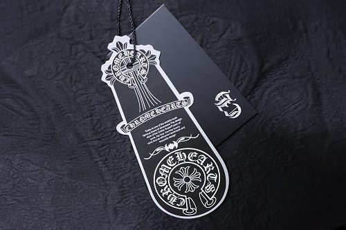 EM Sneakers Chrome Hearts Cross & Sanskrit Patch French Terry T-Shirt Black