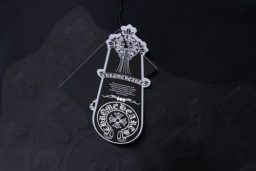 EM Sneakers Chrome Hearts Sanskrit Cross Embroidered T-Shirt Black