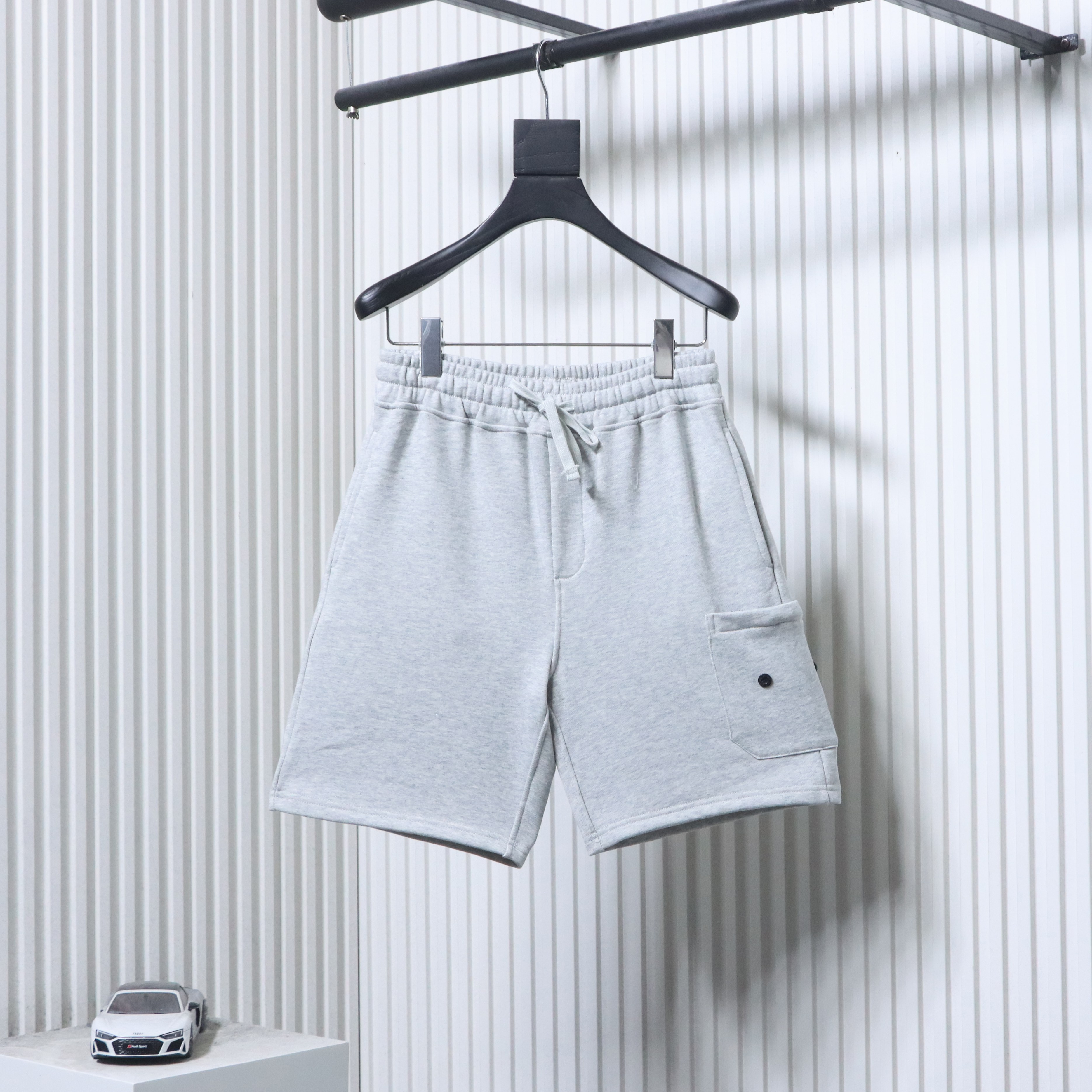 EM Sneakers Stone Island Gray Cotton Cargo Shorts
